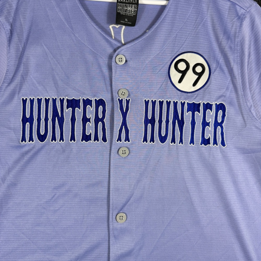 BoxLunch Hunter x Hunter Killua Zoldyck Baseball Jersey Men's XL Blue Anime